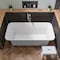 Alfi Brand White Matte Solid Surface Resin Bathroom / Shower Stool ABST99 - alternate 2
